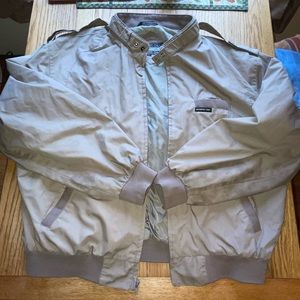 Tan Members Only Zip-Up Jacket